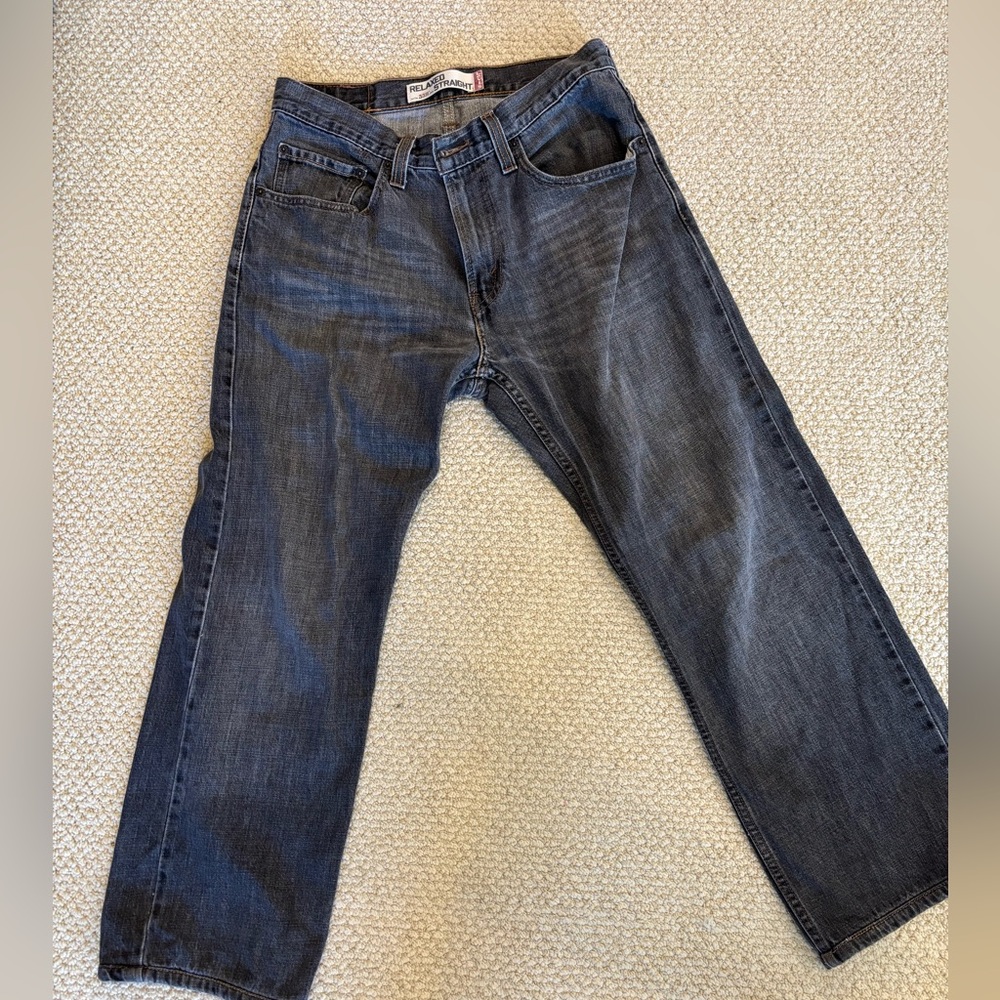 Levi’s w31 Men's Relaxed Fit Straight Denim Black/ Grey